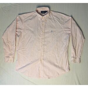 Polo Ralph Lauren Oxford Dress Shirt Men's Size XL Stripes Long Sleeve Button Up